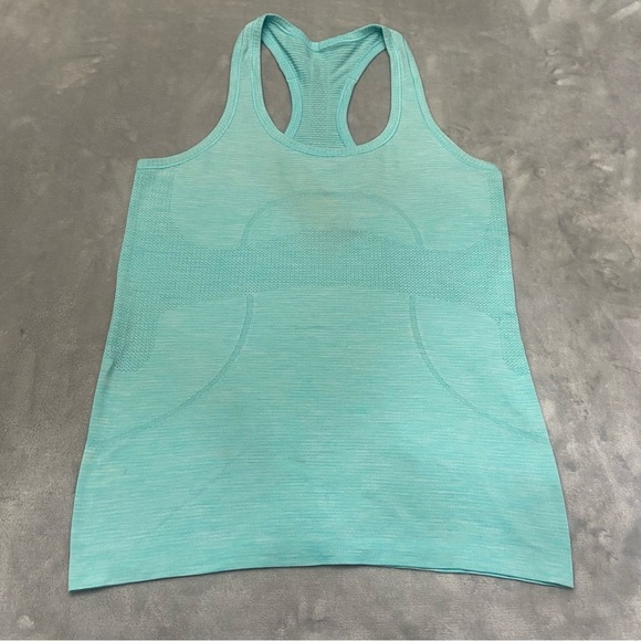 Lululemon Swiftly Tech Racerback Tank Top Tidal Teal / Tidal Teal 21933 - Picture 4 of 7